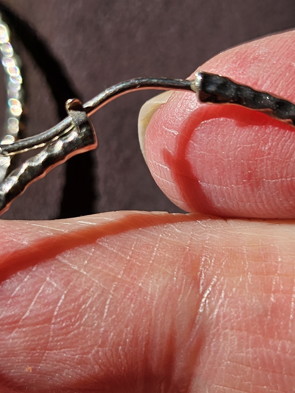 John Hardy  Hammered Hoop Earrings - Picture 6 of 10